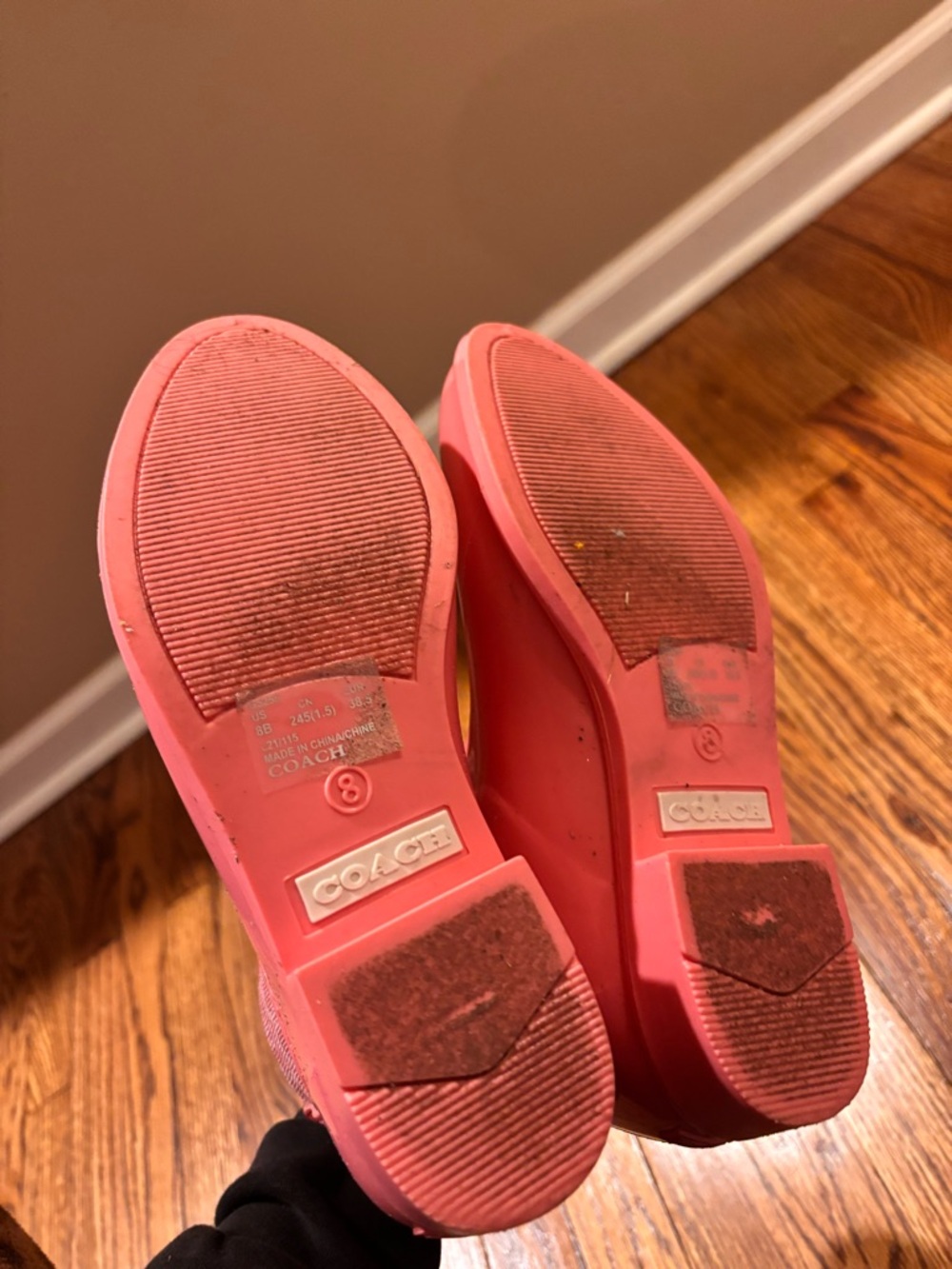 COACH  Pink Rain Boots - Picture 3 of 3